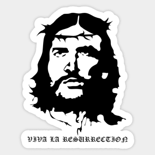 Jesus Christ Che Guevara Revolutionary Viva La Resurrection Sticker